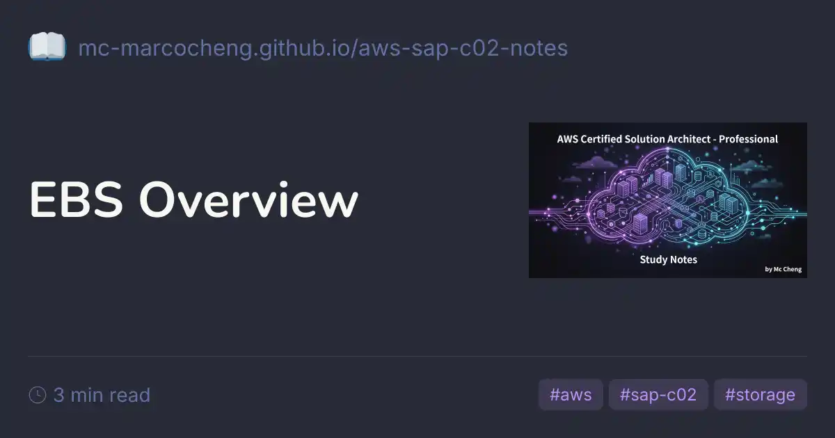 EBS Overview